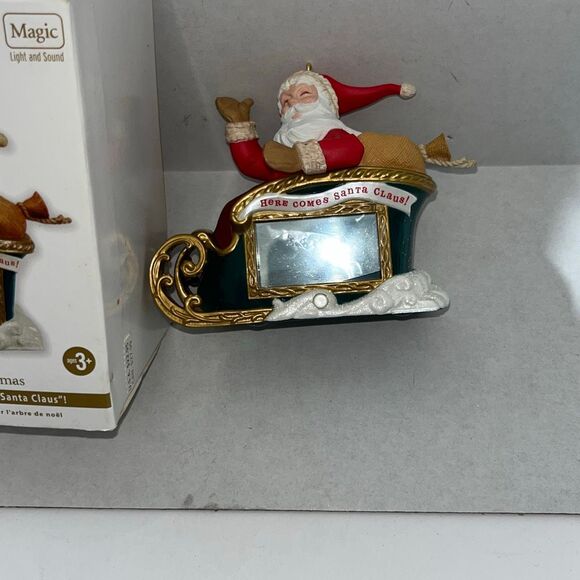 Hallmark Keepsake Santa Countdown to Christmas Magic Light and Sound Ornament - Picture 2 of 7